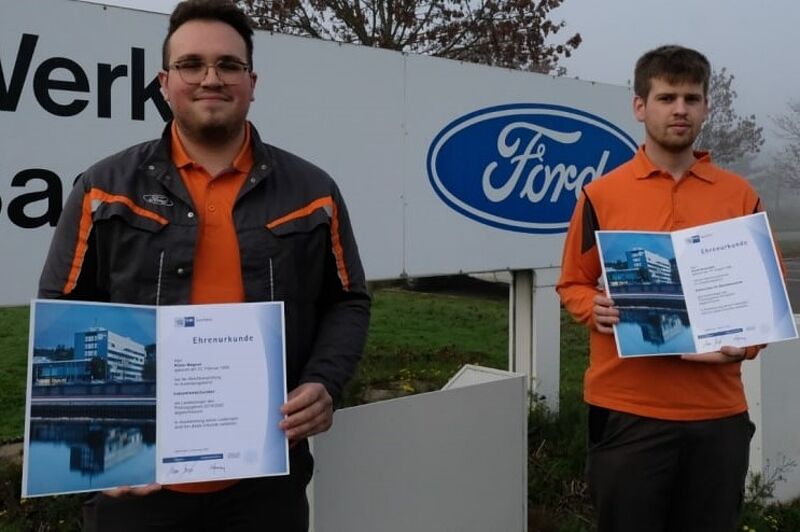 Ford-Azubis als landesbeste Absolventen ausgezeichnet